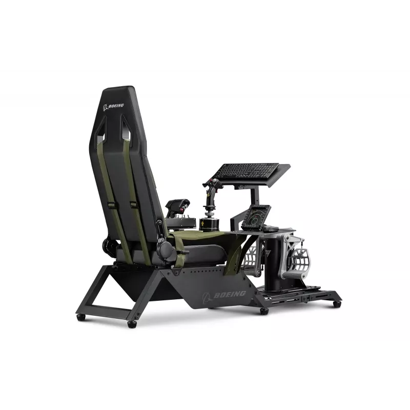Cockpit seat by next level racing Flight Simulator Boeing Military 396055 — dedicated flight simulation seat compatible with yokes and pedals