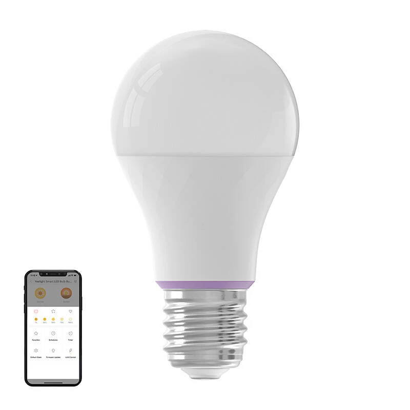 Smart LED bulb Yeelight E27 W4, dimmable, 9W, 806 lm, 2700–6500K, Wi‑Fi (2.4 GHz), E27 socket, white