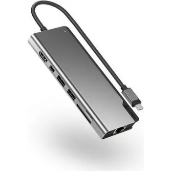 ALOGIC ULDPLSV2-SGR Notebook-docking station & port replicator Wired USB 3.2 Gen 1 (3.1 Gen 1) Type-C Black - Grey (ULDPLSV2-SGR)