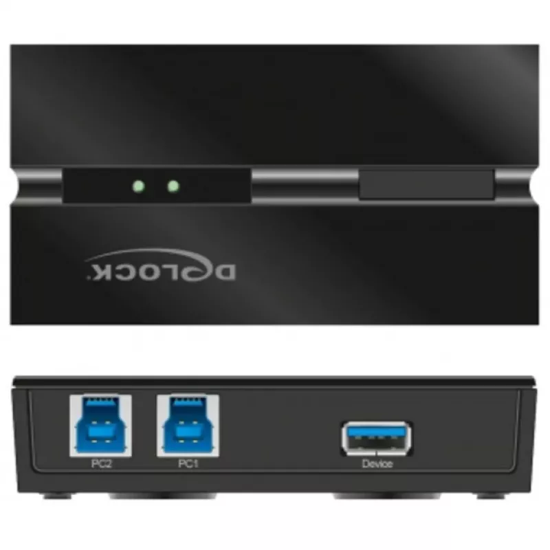 DeLOCK 11495 computer data switch 5 Gbit/s Black Plastic