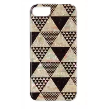 Protective phone case iKins for Apple iPhone 8/7 — pyramid white design
