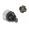 DeLOCK M12 Connector A-coded 5 pin female screw connection