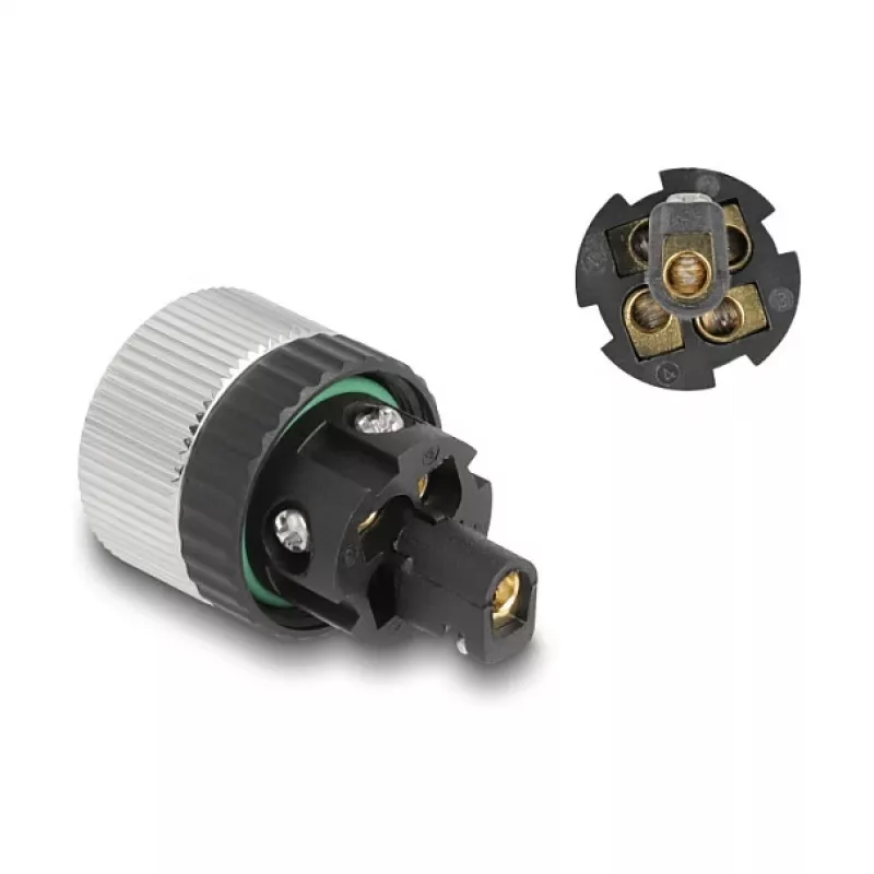 DeLOCK M12 Connector A-coded 5 pin female screw connection