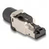 DeLOCK 86017 wire connector RJ45/LSA Black Silver Male