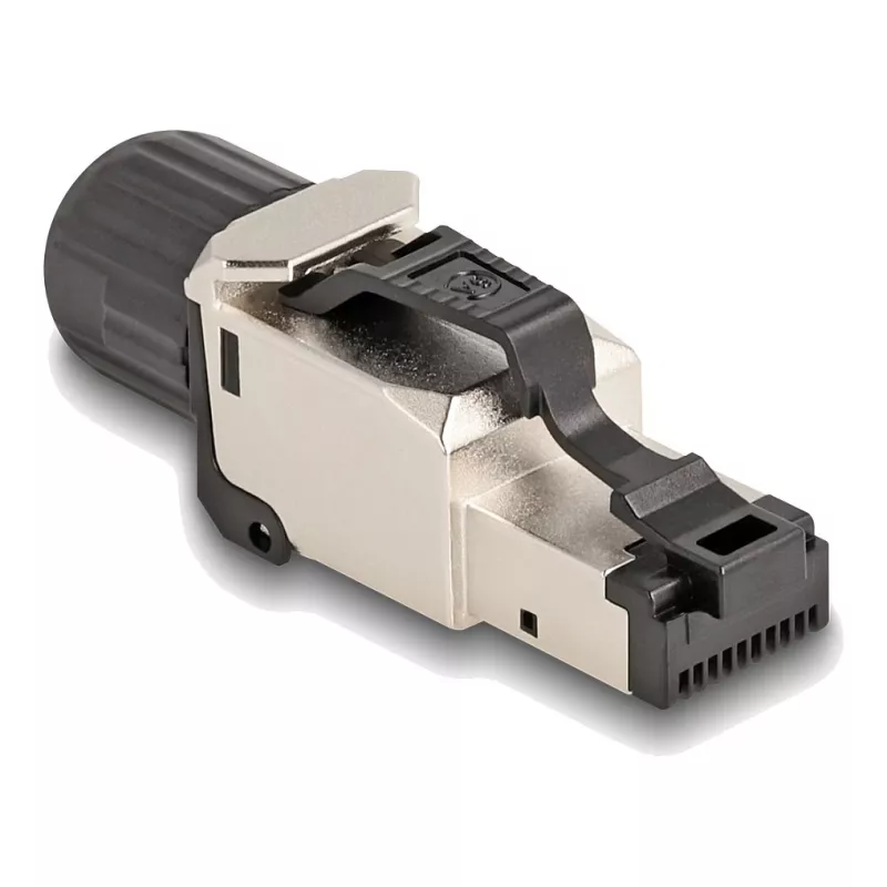 DeLOCK 86017 wire connector RJ45/LSA Black Silver Male