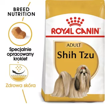 Dry dog food Royal Canin Shih Tzu Adult 1.5 kg — poultry, 24% protein, 20% fat, for small adult Shih Tzu