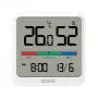 Indoor temperature and humidity sensor SAVIO CT-01/W, LCD display, -10–55°C, 10–99%RH, battery CR2032