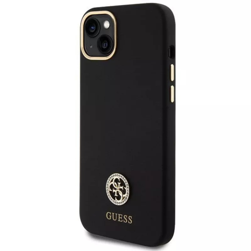 GUESS | GUHCP15M4DGPK | Back cover | Apple | iPhone 15 Plus/14 Plus | TPU, Silicone, Microfiber | Black