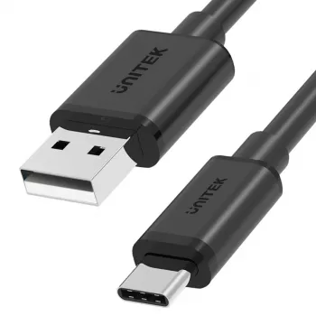 UNITEK Cable USB USB-A — USB-C 50CM, Y-C481BK BLACK
