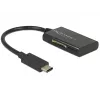 Delock USB 3.1 Gen 1 Card Reader USB Type-C male 4 Slots - Kartenleser - All-in-one (MMC, SD, miniSD, RS-MMC, TransFlash, MMCmobile, microSD, MMCmicro, SDHC, miniSDHC, microSDHC, SDXC, microSDXC, SDHC UHS-I, microSDHC UHS-I)