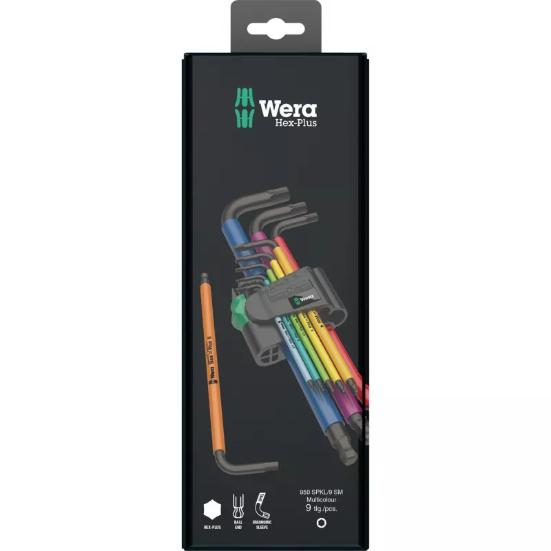 L-shaped hex key set Wera 950 Spkl9