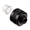 Fitting Alphacool 17473 — brass 23 mm height, 26 mm diameter, black