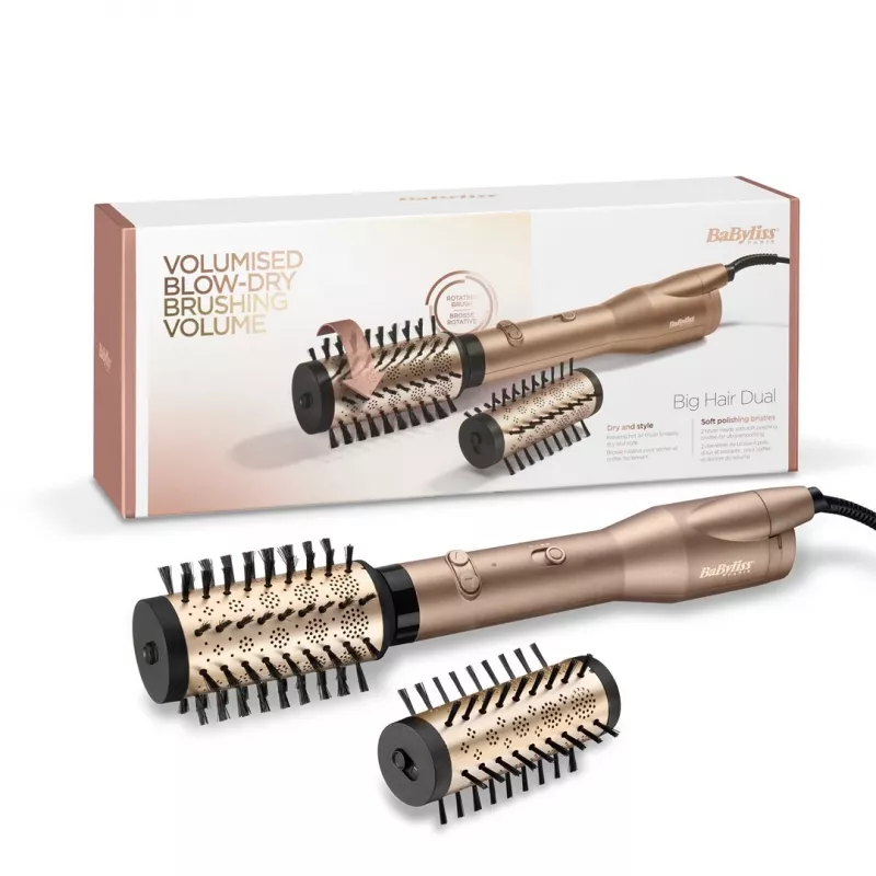 Hair dryer and curling iron Babyliss AS952E, gold