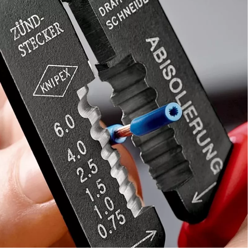 Knipex 97 21 215 B Crimping tool Black, Blue, Red