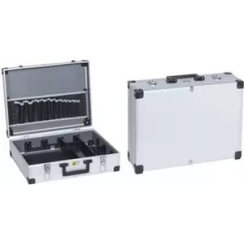 Tool case allit AluPlus Tool>L< 44-1 silver with aluminum frame and L-profile