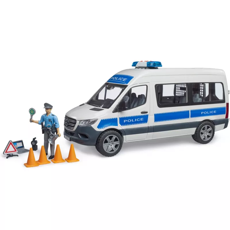 Mercedes-Benz Police Sprinter set with a figure and a light/sound module