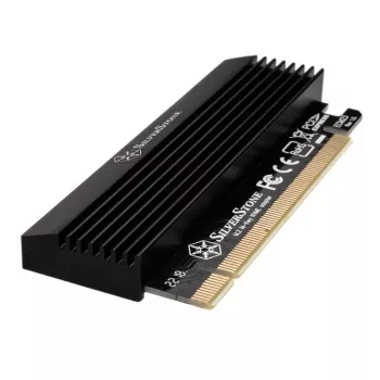 M.2 PCIe x4 Adapter with Cooler SILVERSTONE SST-ECM23 — M.2 NVMe to PCIe x4 (with active cooling)