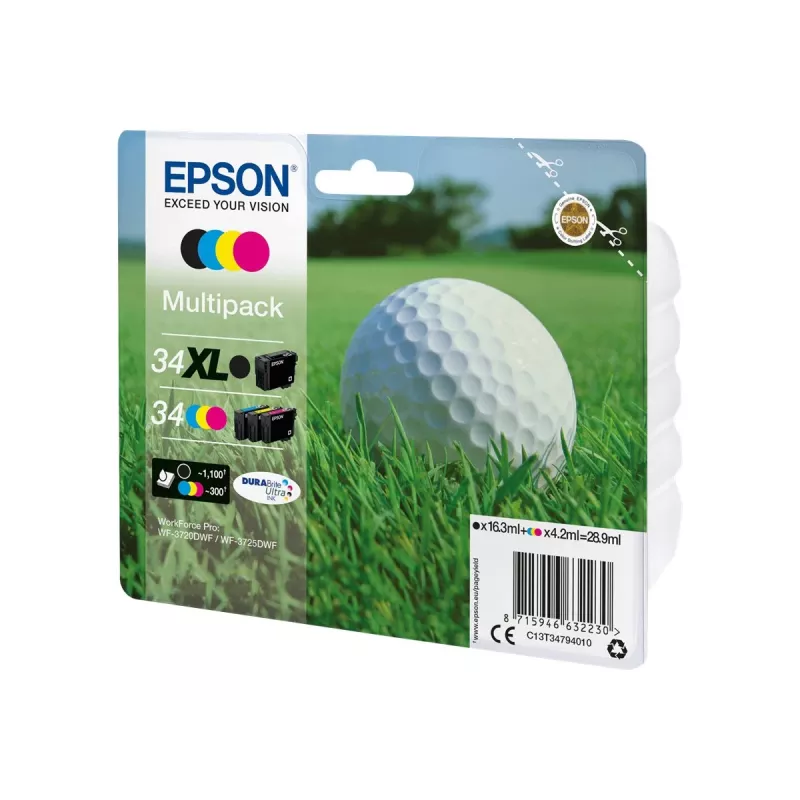 Epson Golf ball T3479 ink cartridge 1 pc(s) Original Black, Cyan, Magenta, Yellow