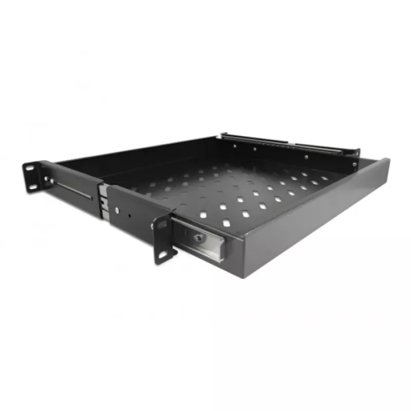 Delock - rack drawer - Black - 1U - 48.3 cm (19)