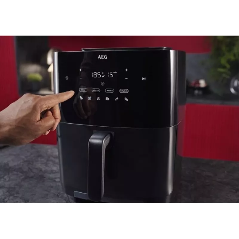 Hot air fryer AEG AAF7SB — 6.9 L, 1700 W, digital touch control, black