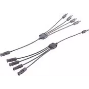 shiverpeaks ®-PV4 T-Adapter Cable Set, 4/1, 6mm², black/black, 30cm (BS02-21054)
