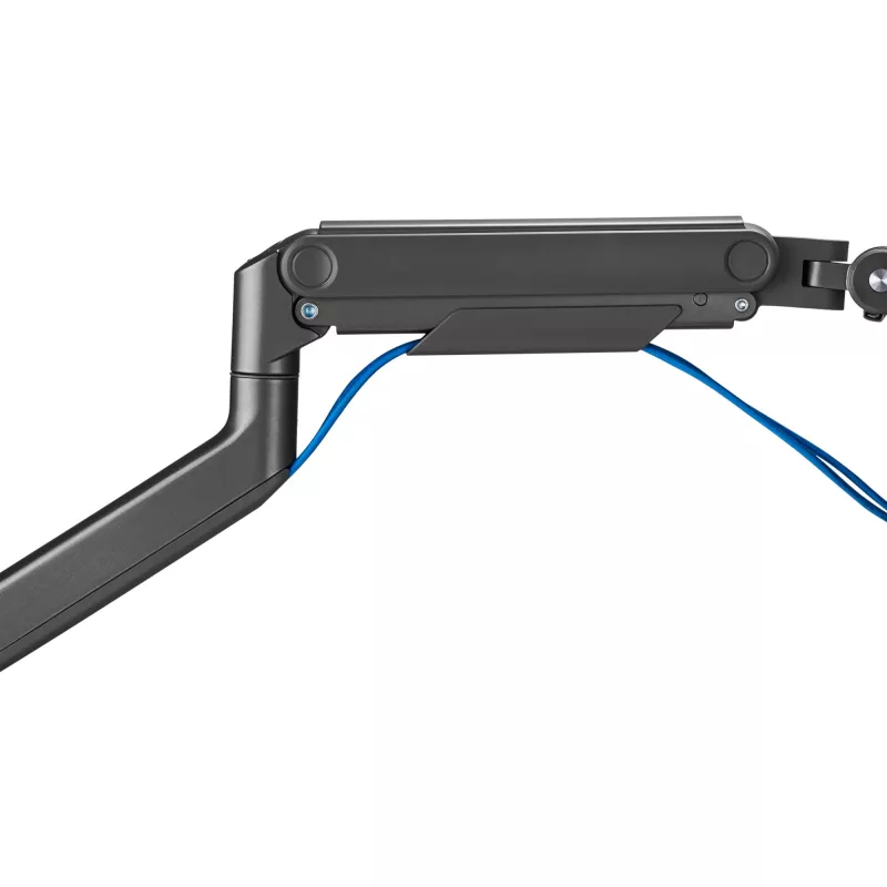 Monitor Mount DIGITUS Single, clamp, for up to 49 inch (124.5 cm), 20 kg, VESA 75x75–100x100, tilt -20° to 50°, height adjustable, black