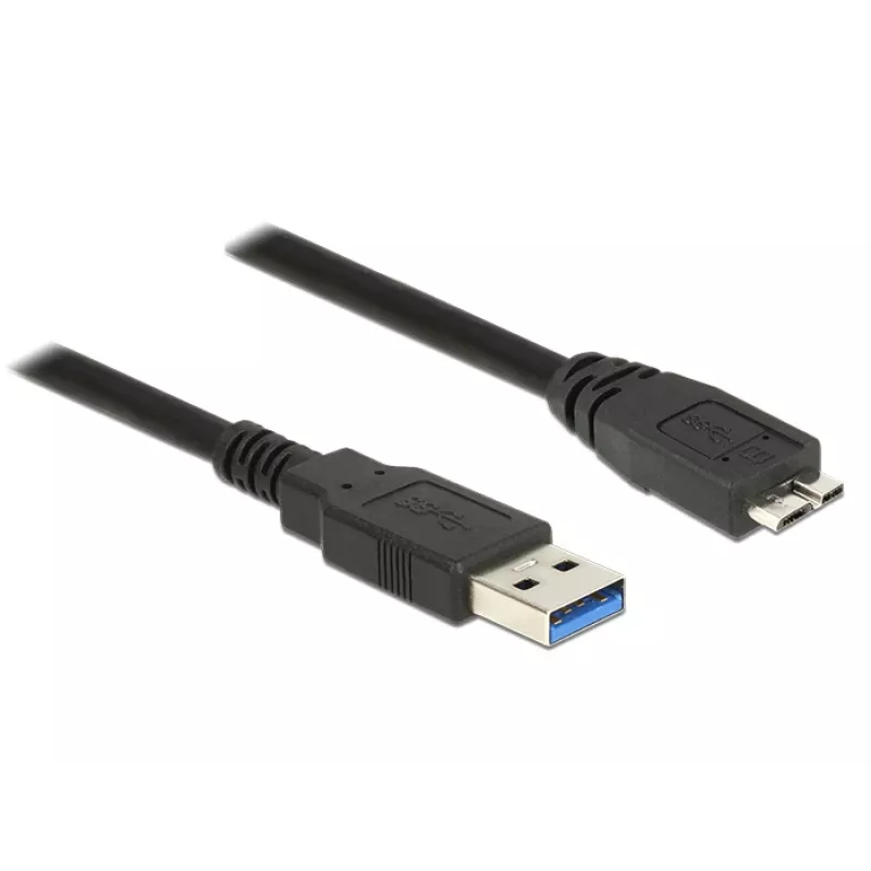 USB Cable DeLOCK 85074 USB 3.2 Gen 1 2m USB A Micro-USB B Black