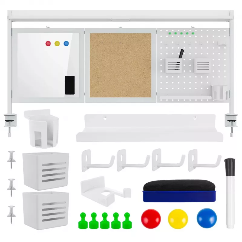 Desk divider Ergo Office ER-300 W, width 1250 mm, max load 10 kg