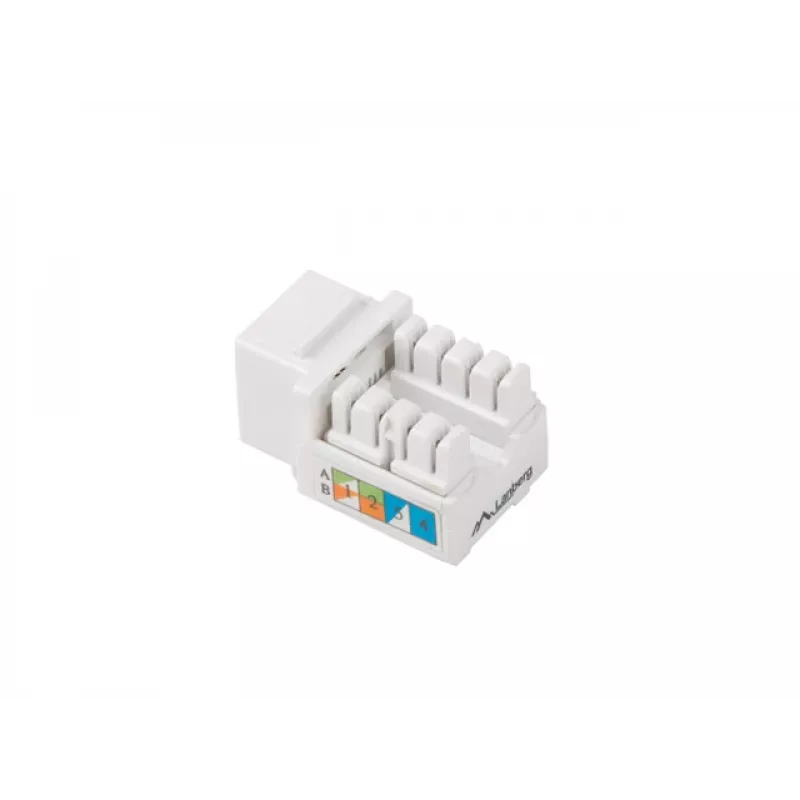Keystone module Lanberg KSU5-1090 angled white RJ-45