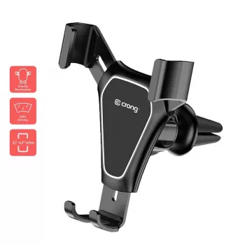Car holder Crong CRG-CH4-BLK for smartphones — adjustable compact design