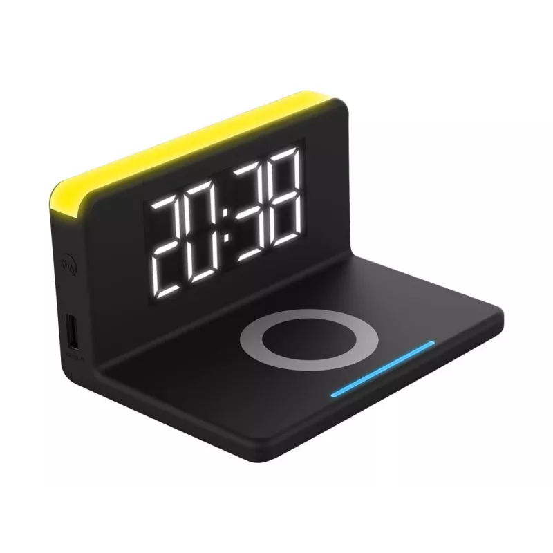 Alarm Clock Terratec ChargeAir Digital Black Yellow 286141