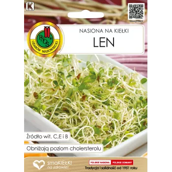 Sprouting Seeds Apte Flax (Len) 10 g — edible flax seeds for sprouting with nutty flavor