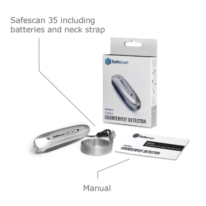 Safescan 35 Portable Counterfeit Detector 28036J