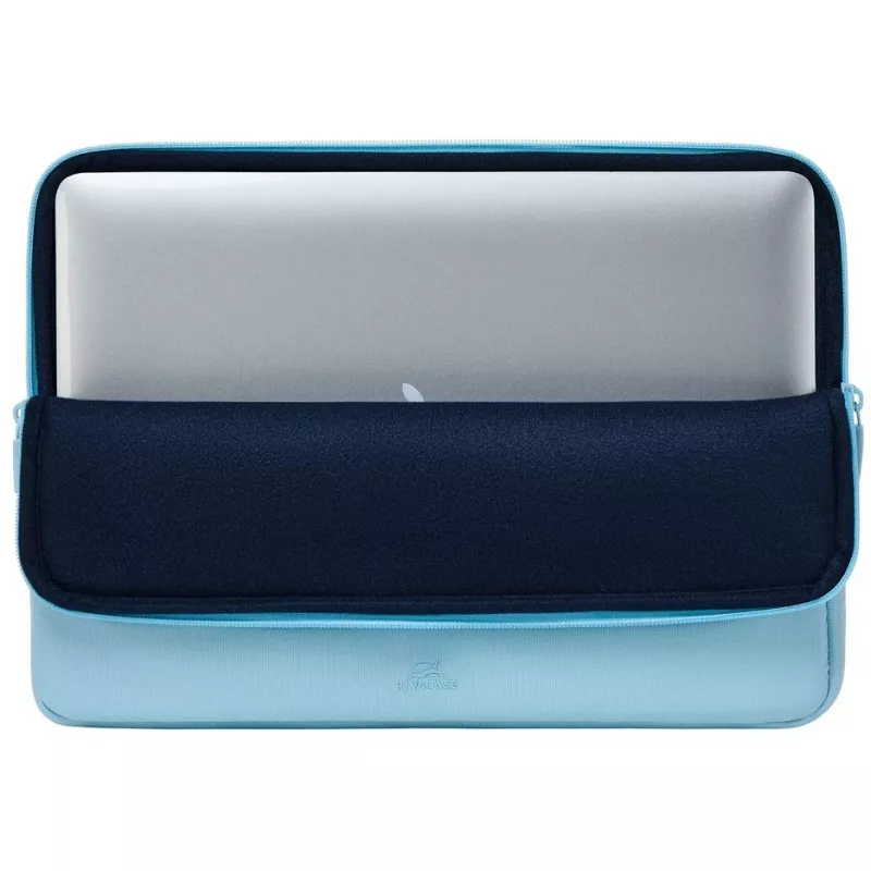 Laptop sleeve Rivacase Riva Szuzuka 14 inch Pastel Blue — protective neoprene case for 14 inch laptops
