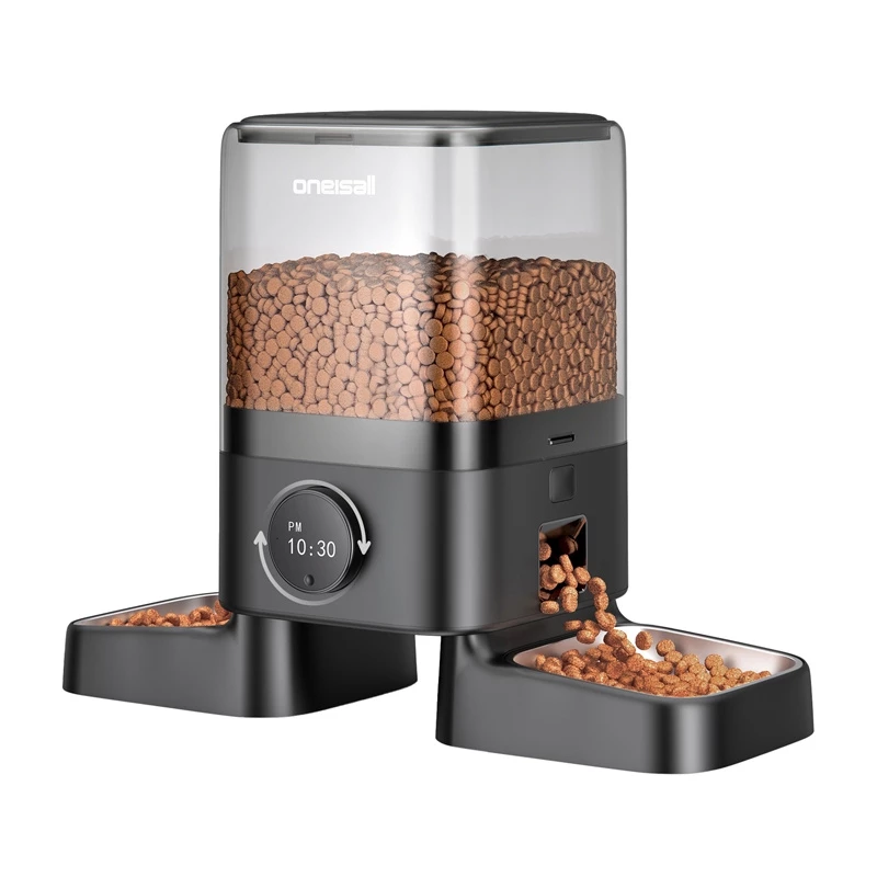 Automatic Pet Food Dispenser Oneisall PF09 — 5L Capacity, Programmable Portions