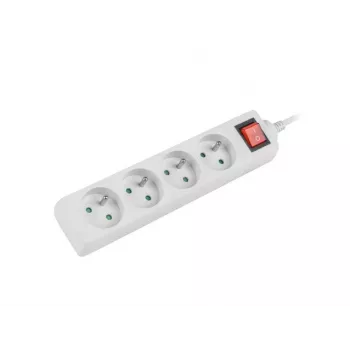 Power Extension Lanberg PS1-04E-0150-W 1.5m 4 AC Outlets Indoor White