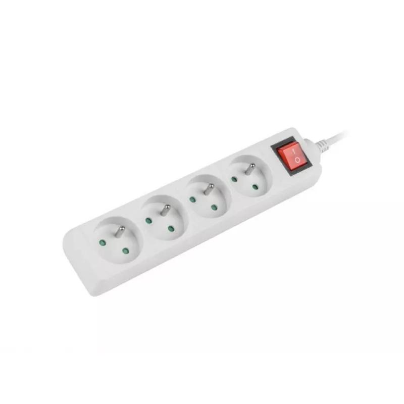 Power Extension Lanberg PS1-04E-0150-W 1.5m 4 AC Outlets Indoor White