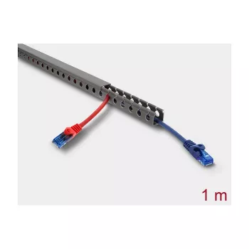 Wiring channel DELOCK 22026 20×20 mm, length 1 m, grey
