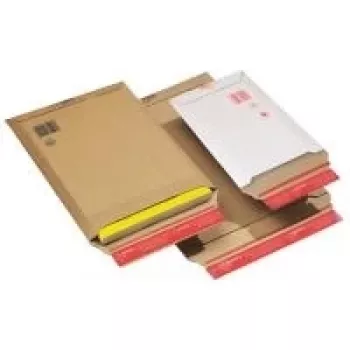 ColomPac Shipping Envelope, Brown Corrugated Cardboard, A4+, Internal 235 x 340 x -35mm - 20 Pack (CP 010.04)