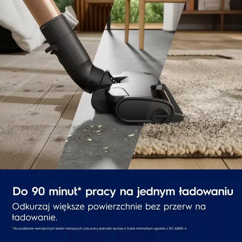 Electrolux EP82AB25UG stick vacuum/electric broom Battery Dry Cyclonic Bagless 0.4 L 100 W Grey
