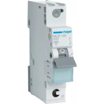Hager MCS120 Circuit Breaker C-type 1 1 Module(e) (MCS120)