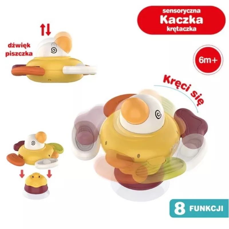 Plush interactive sensory duck Ascato 122946 — soft texture, colorful design