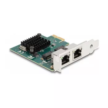 DeLOCK PCI Express x1 Card 2 x RJ45 Gigabit LAN BCM Grey