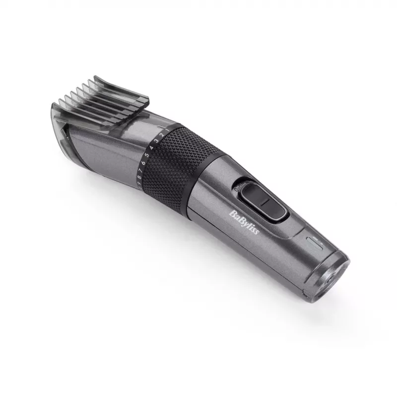 Hair trimmer BABYLISS E976E — cordless rechargeable, 26 length steps, 0.5 mm–25 mm, 40 mm blade, titanium/stainless steel blades, 60 min runtime
