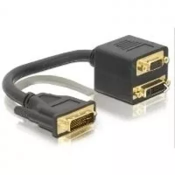 DVI Adapter DeLOCK 65052 DVI29 male to DVI29 + VGA female 0.2 m