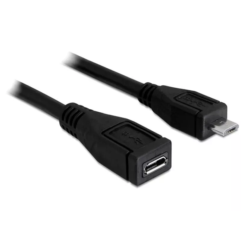 USB Cable DeLOCK 83248 USB 2.0 1m Micro-USB B Black