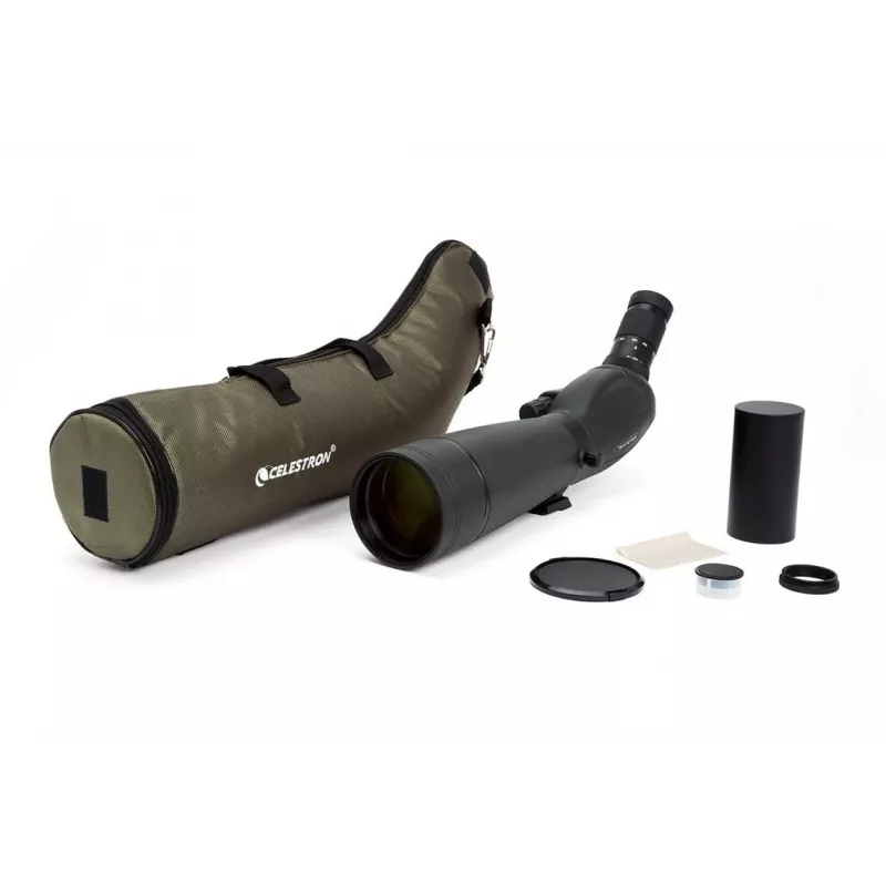 Celestron TrailSeeker 80-45 Degree spotting scope 60x BaK-4 Black