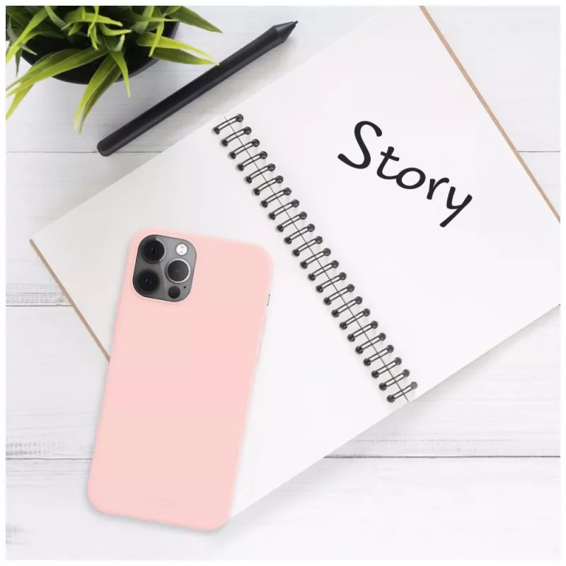 Phone back cover FIXED for Apple iPhone 16e, rubber, pink
