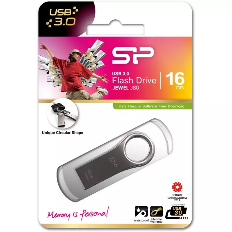 USB flash drive Silicon Power 16 GB USB Type-A 3.2 Gen 1 Jewel J80
