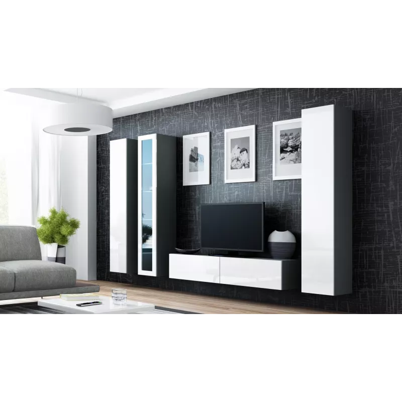Cama TV stand VIGO 140 30/140/40 sonoma/white gloss